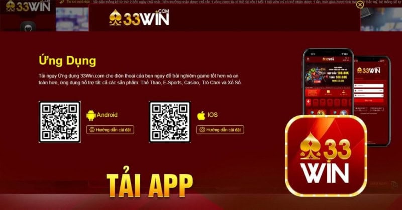 33Win Tải App - Quy Trình Cài Đặt Ứng Dụng Nhanh Gọn 2026 3 Hướng dẫn 33Win tải app chi tiết trên điện thoại